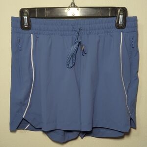 Fabletics Piped One Short 3" Light Blue Activewear Gym Running Women's Size XS